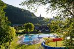 badeinsel freibad sommer